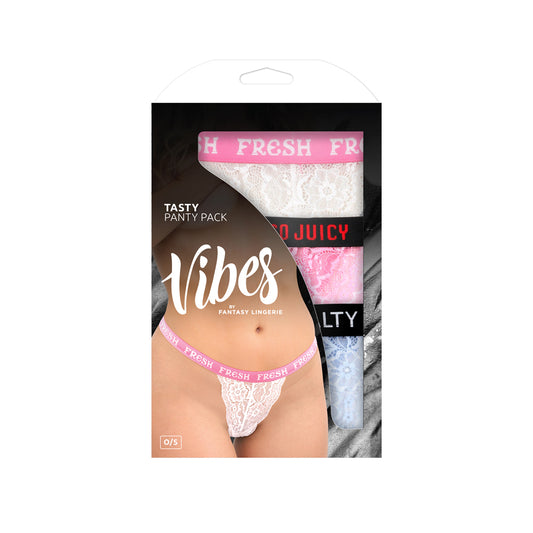 Tasty Vibes Panty Pack One Size | 657447306228 | Available at EroticWarehouse.com