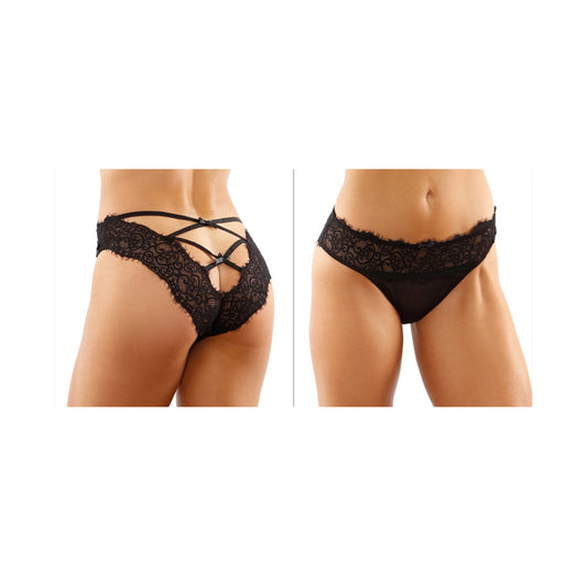 Ivy Lace & Mesh Bikini Panty L/Xl | 657447309984 | Available at EroticWarehouse.com