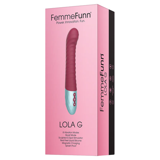 Lola G Double Layered G-Spot Vibrator Maroon | 663546902896 | Available at EroticWarehouse.com