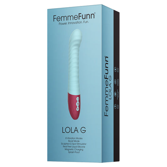 Lola G Double Layered G-Spot Vibrator Light Blue | 663546902902 | Available at EroticWarehouse.com