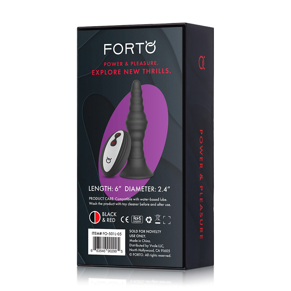 Vibrating Ribbed Plug W/ Remote Control S | 663546902988 | Available at EroticWarehouse.com