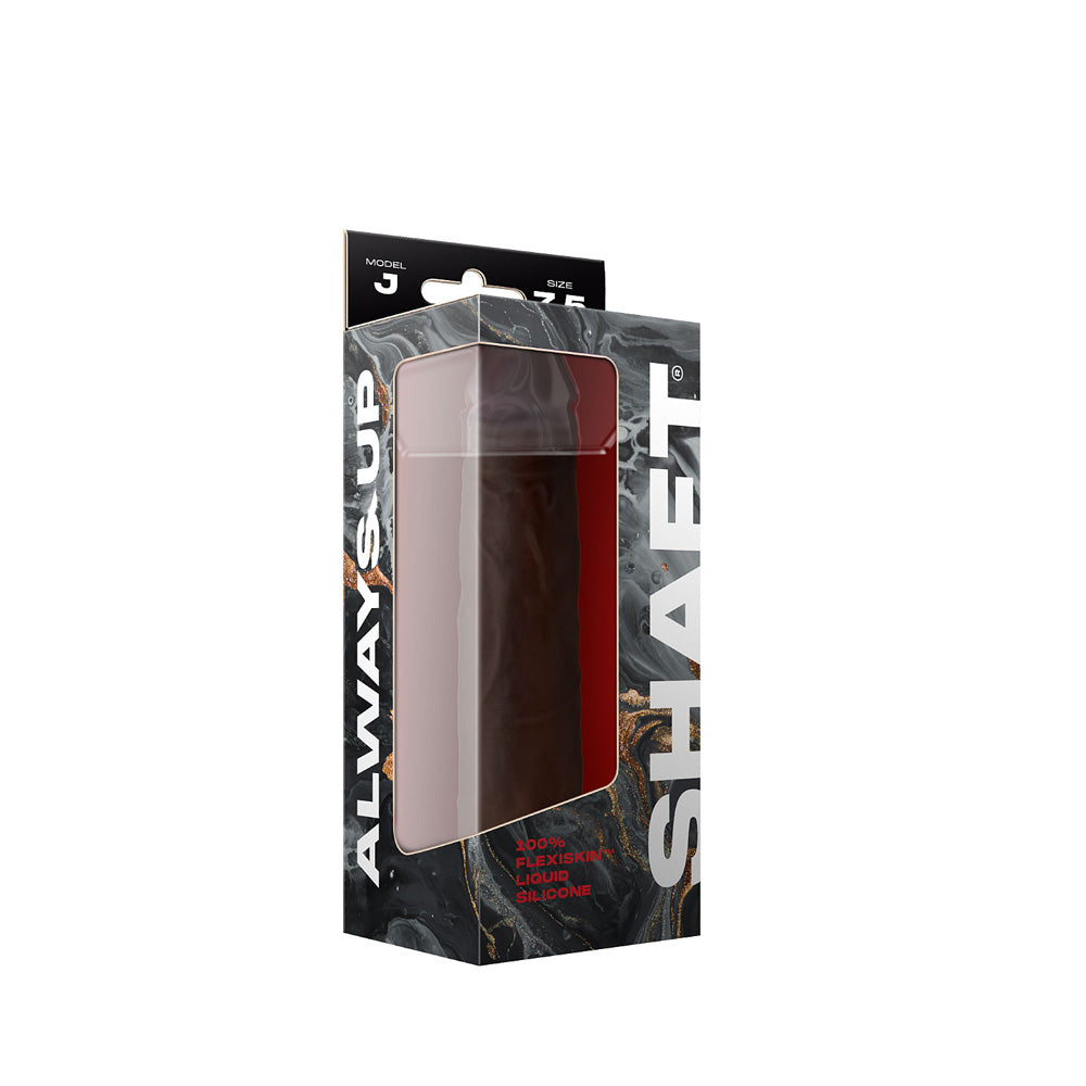 Model J 7.5" Liquid Silicone Dong Mahogany | 663546904012 | Available at EroticWarehouse.com