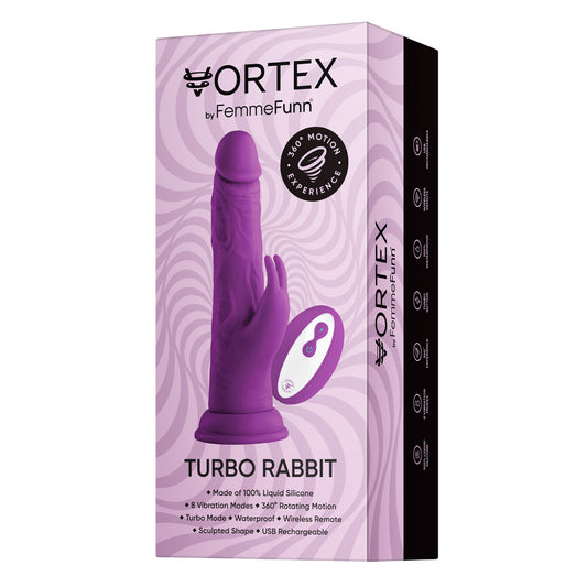 Wireless Turbo Rabbit Purple | 663546904203 | Available at EroticWarehouse.com