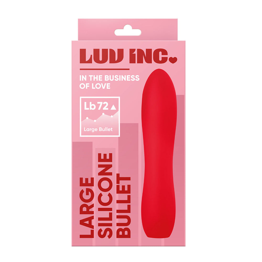 Lb72 Large Silicone Bullet Red | 663546904272 | Available at EroticWarehouse.com