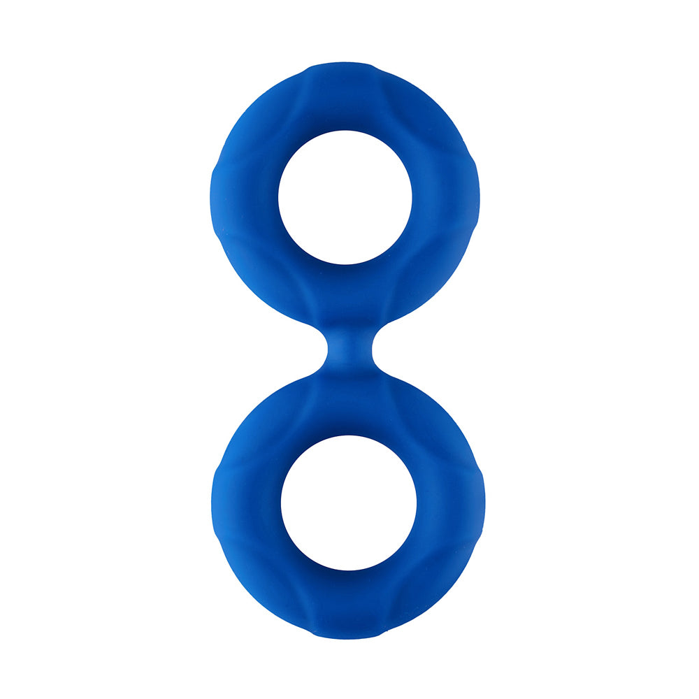F-81: Double Ring Liquid Silicone 51Mm Blue | 663546904906 | Available at EroticWarehouse.com