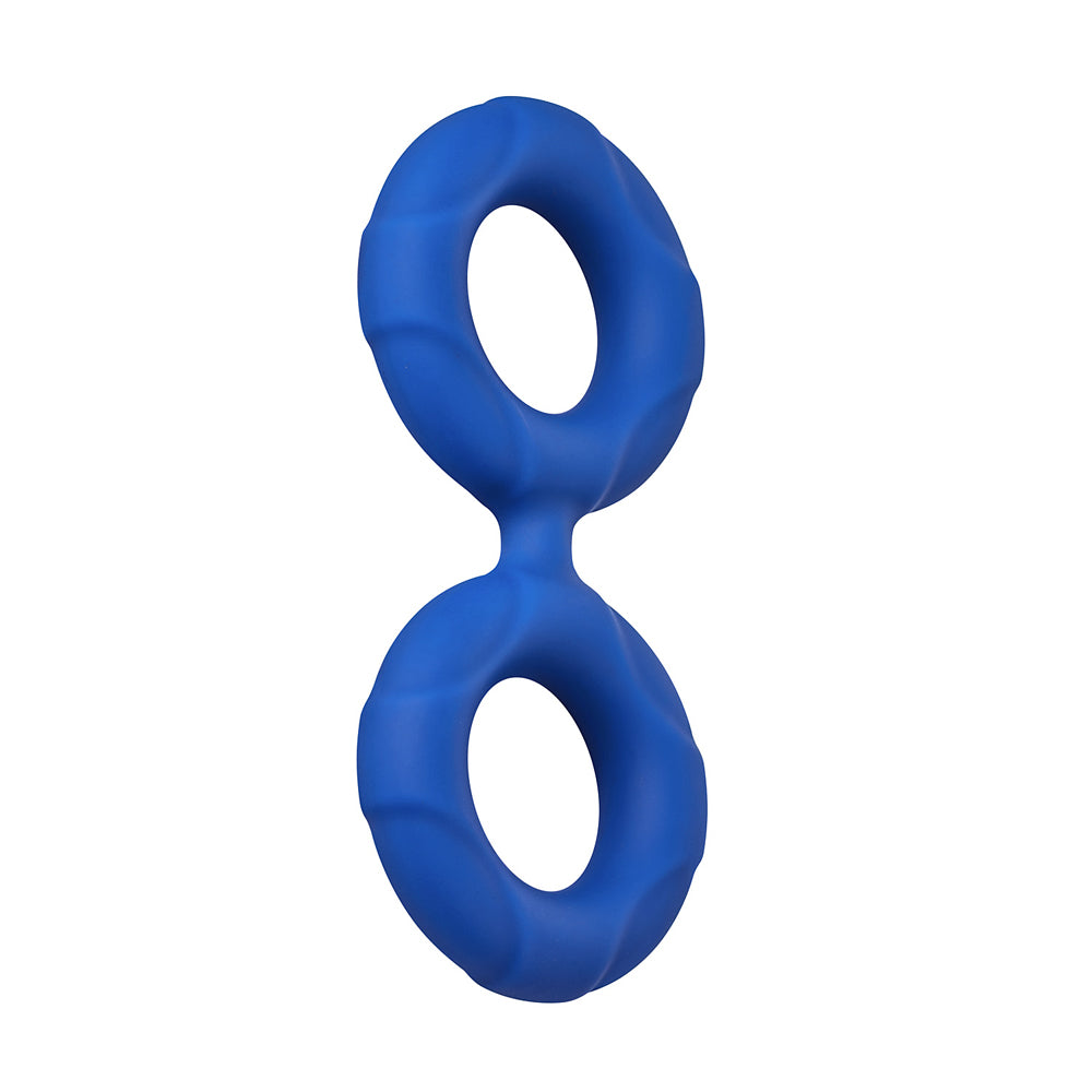 F-81: Double Ring Liquid Silicone 51Mm Blue | 663546904906 | Available at EroticWarehouse.com