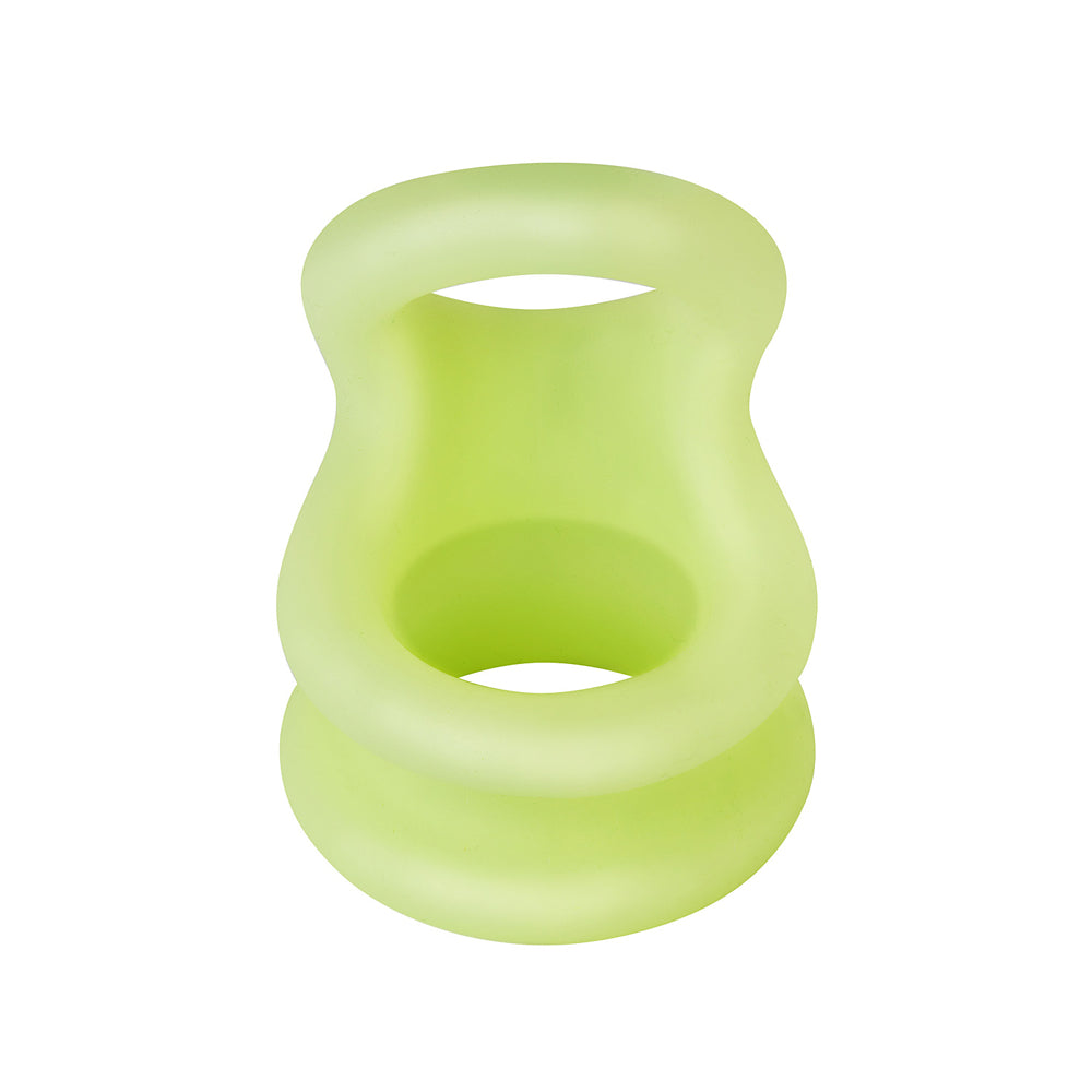 F-20: Balls Stretcher Liquid Silicone 60/77Mm Glow | 663546905026 | Available at EroticWarehouse.com