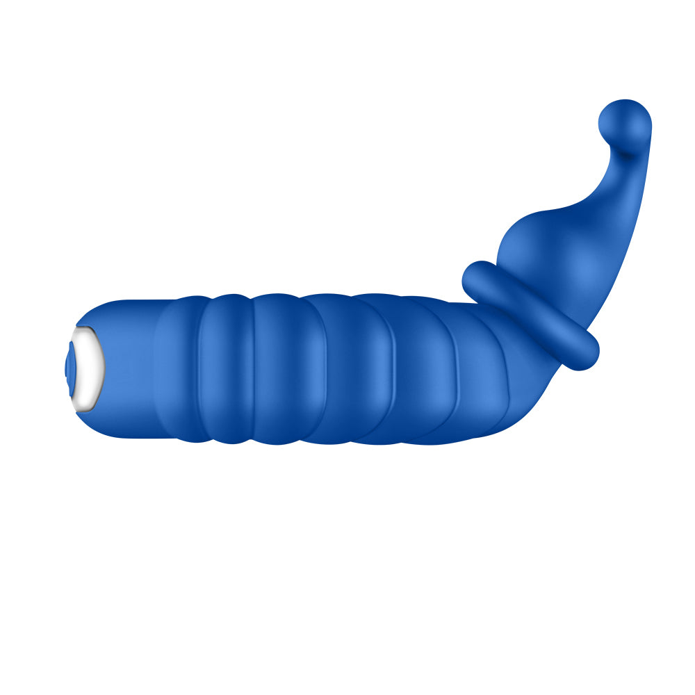 F-24: Textured Vibrating Cockring Blue | 663546905224 | Available at EroticWarehouse.com