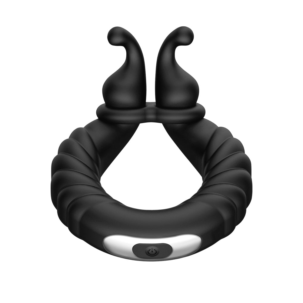 F-24: Textured Vibrating Cockring Black | 663546905231 | Available at EroticWarehouse.com