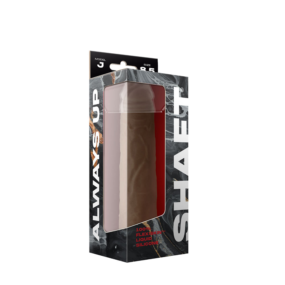Model J Shaft 8.5'' Liquid Silicone Dong Oak | 663546906030 | Available at EroticWarehouse.com