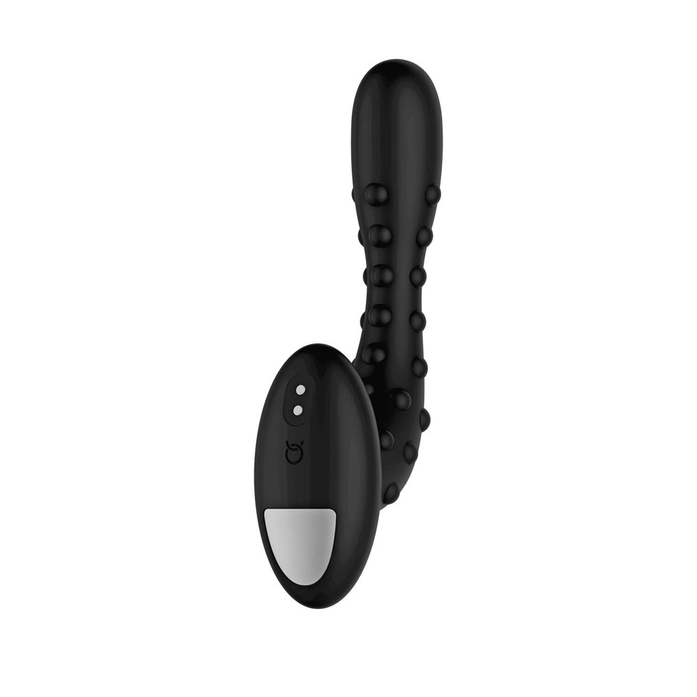 Studded Pro Vibrating Massager Black | 663546906214 | Available at EroticWarehouse.com