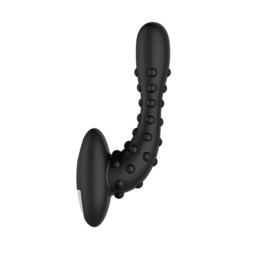 Studded Pro Vibrating Massager Black | 663546906214 | Available at EroticWarehouse.com