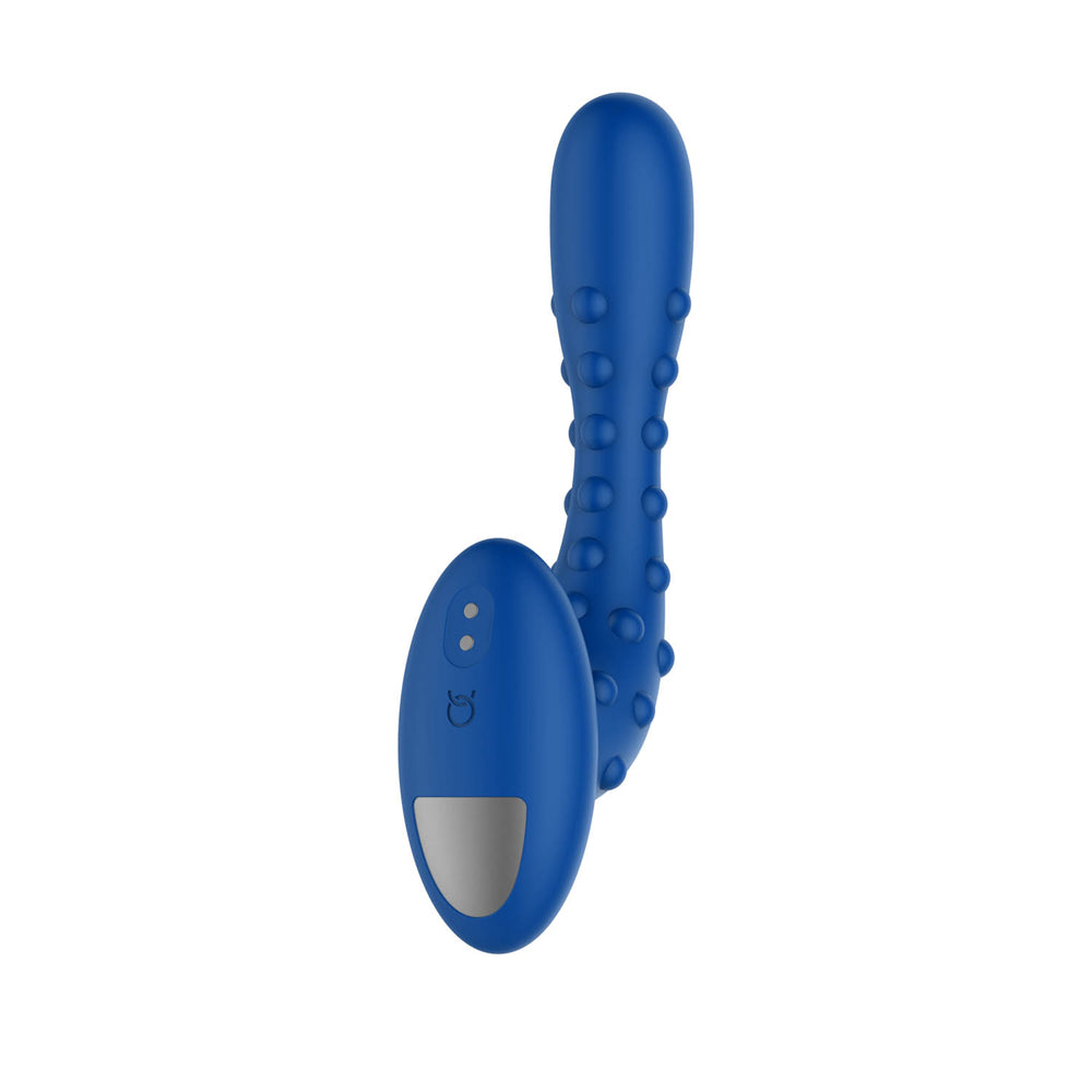 Studded Pro Vibrating Massager Blue | 663546906221 | Available at EroticWarehouse.com