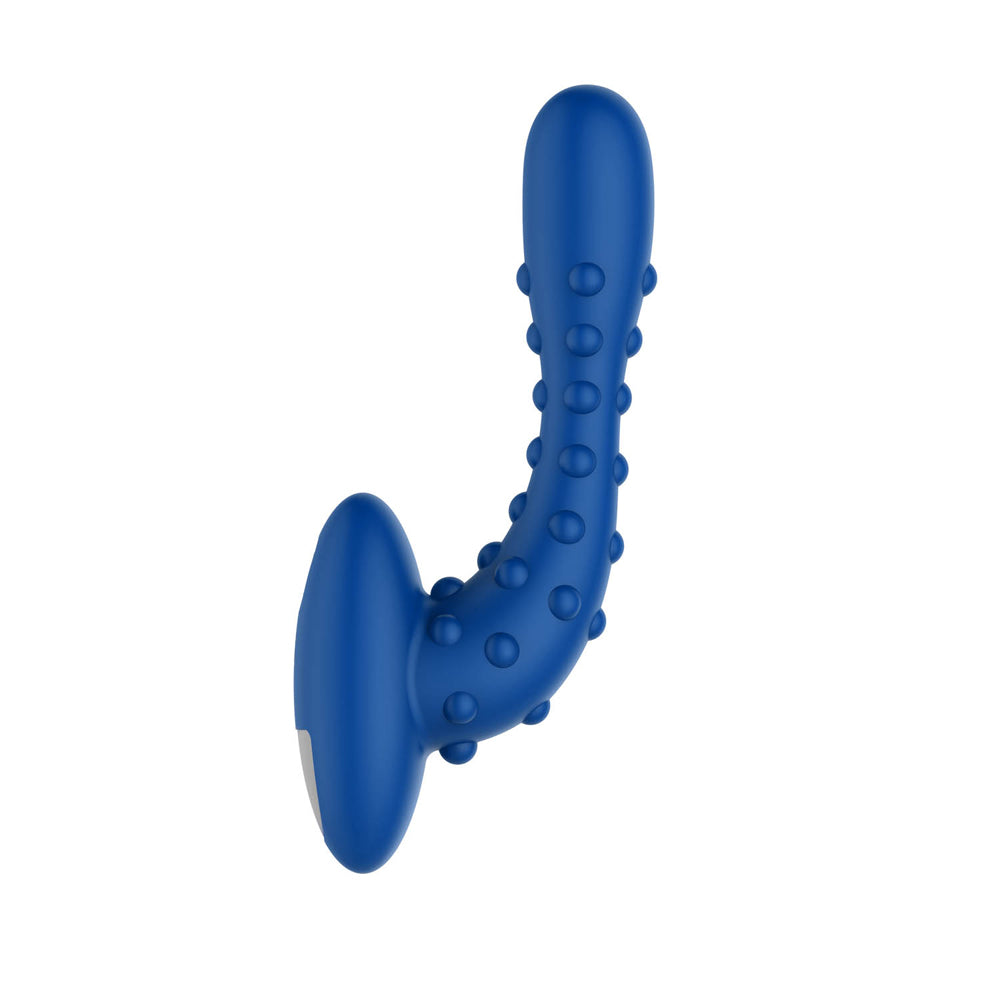 Studded Pro Vibrating Massager Blue | 663546906221 | Available at EroticWarehouse.com