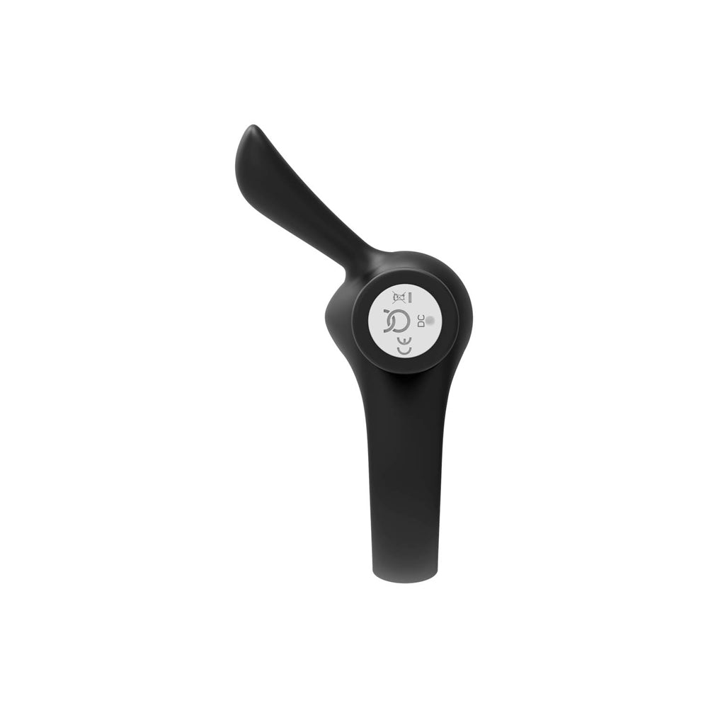 Bunny Vibrating Cockring Black | 663546906238 | Available at EroticWarehouse.com