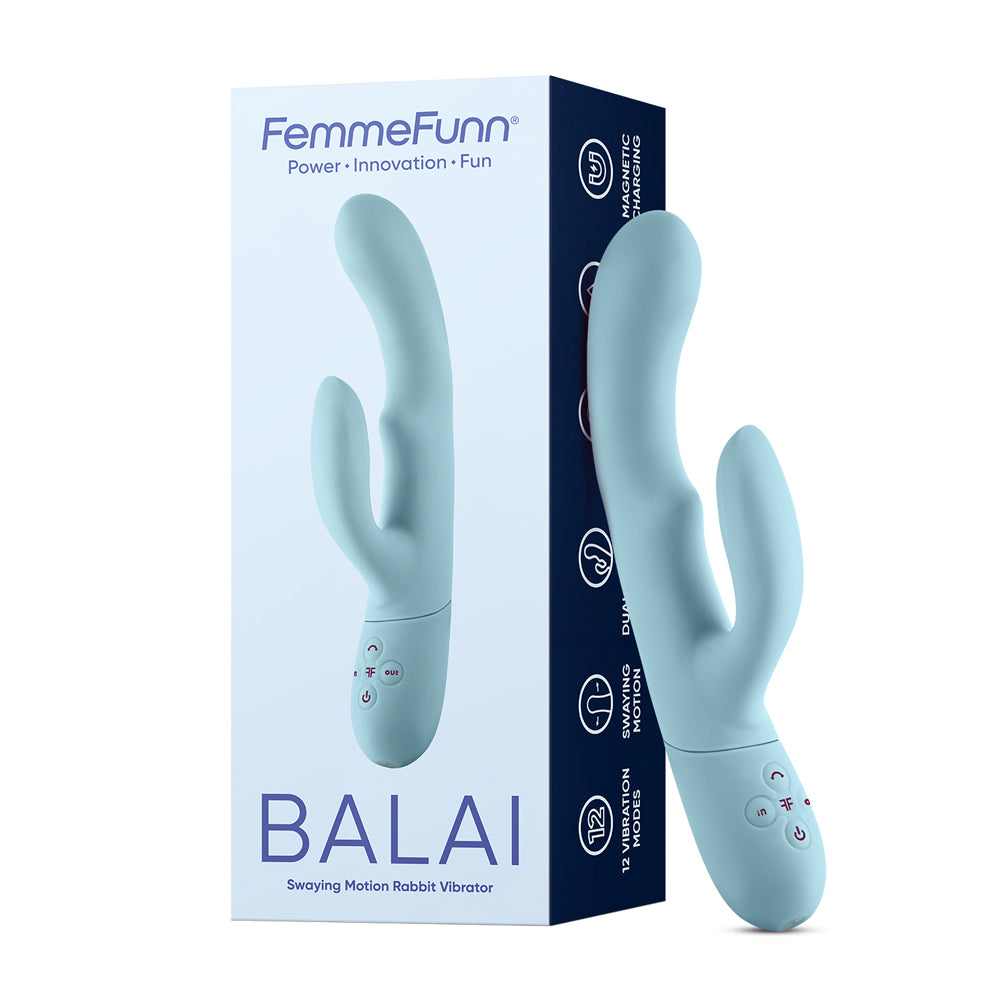 Femme Funn Balai Rabbit Dark Light Blue | 663546906276 | Available at EroticWarehouse.com