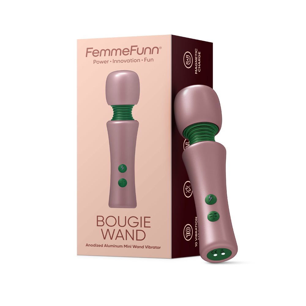 Femmefunn Bougie Wand Rose Gold | 663546907105 | Available at EroticWarehouse.com