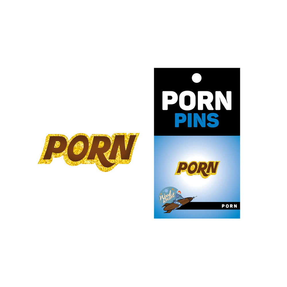 Porn Pin With Gold Glitter | 665752707722 | Available at EroticWarehouse.com