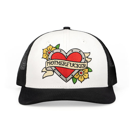 Tattoo Heart Mother Fucker Hat | 665752708019 | Available at EroticWarehouse.com