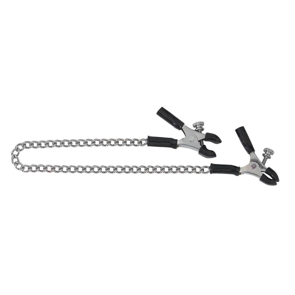 Micro Plier Clamp W/ Link Chain - Adj. | 669729200315 | Available at EroticWarehouse.com