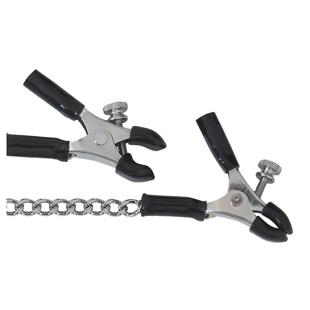 Micro Plier Clamp W/ Link Chain - Adj. | 669729200315 | Available at EroticWarehouse.com