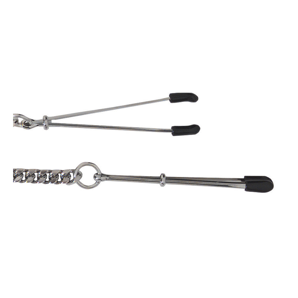 Tweezer Clamp & Jewel Chain - Adj. | 669729200476 | Available at EroticWarehouse.com