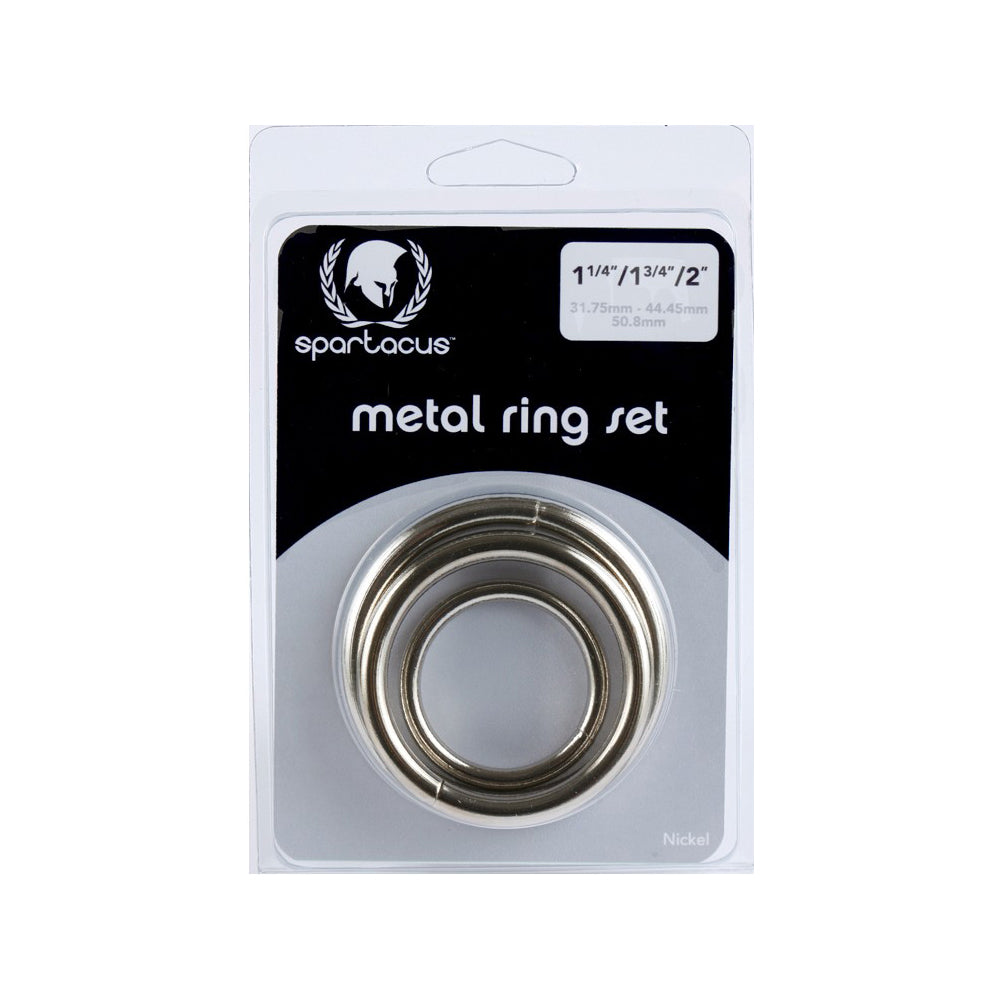 Metal C-Ring Set 1.25 1.5 2'' | 669729410042 | Available at EroticWarehouse.com