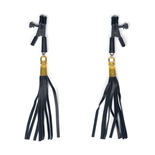 Alligator Clamp W/Leatherette Tassel | 669729801147 | Available at EroticWarehouse.com