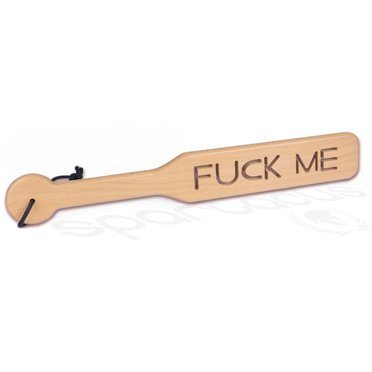 37.5 cm Zelkova Wood Fuck Me | 669729803530 | Available at EroticWarehouse.com