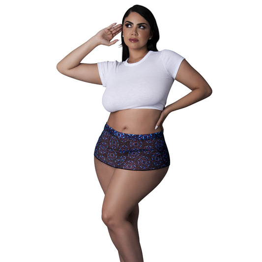 Hazy Dayz Skirt Butterfly Queen Size | 671241126349 | Available at EroticWarehouse.com