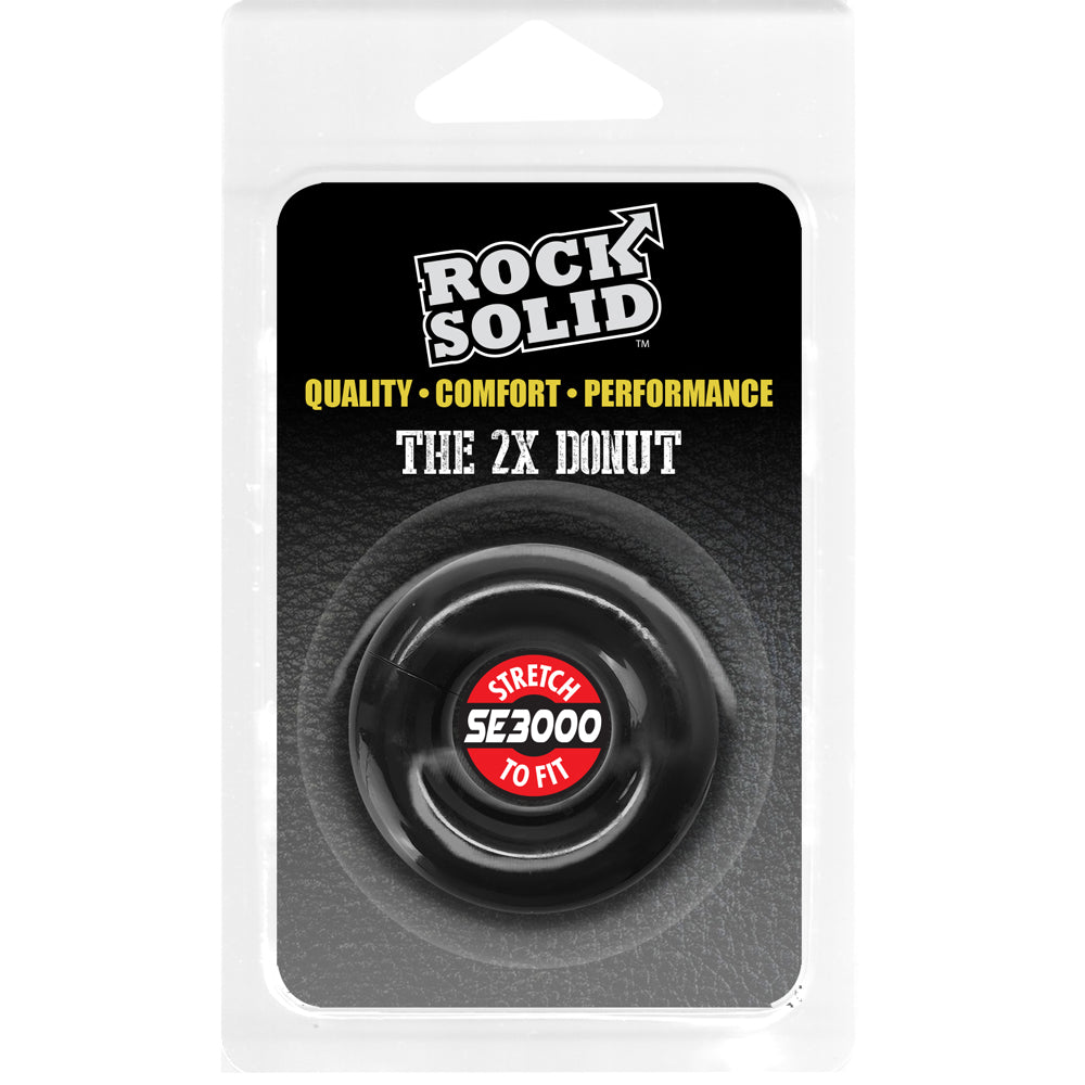 Rock Solid Donut 2X Black | 6768903842205 | Available at EroticWarehouse.com