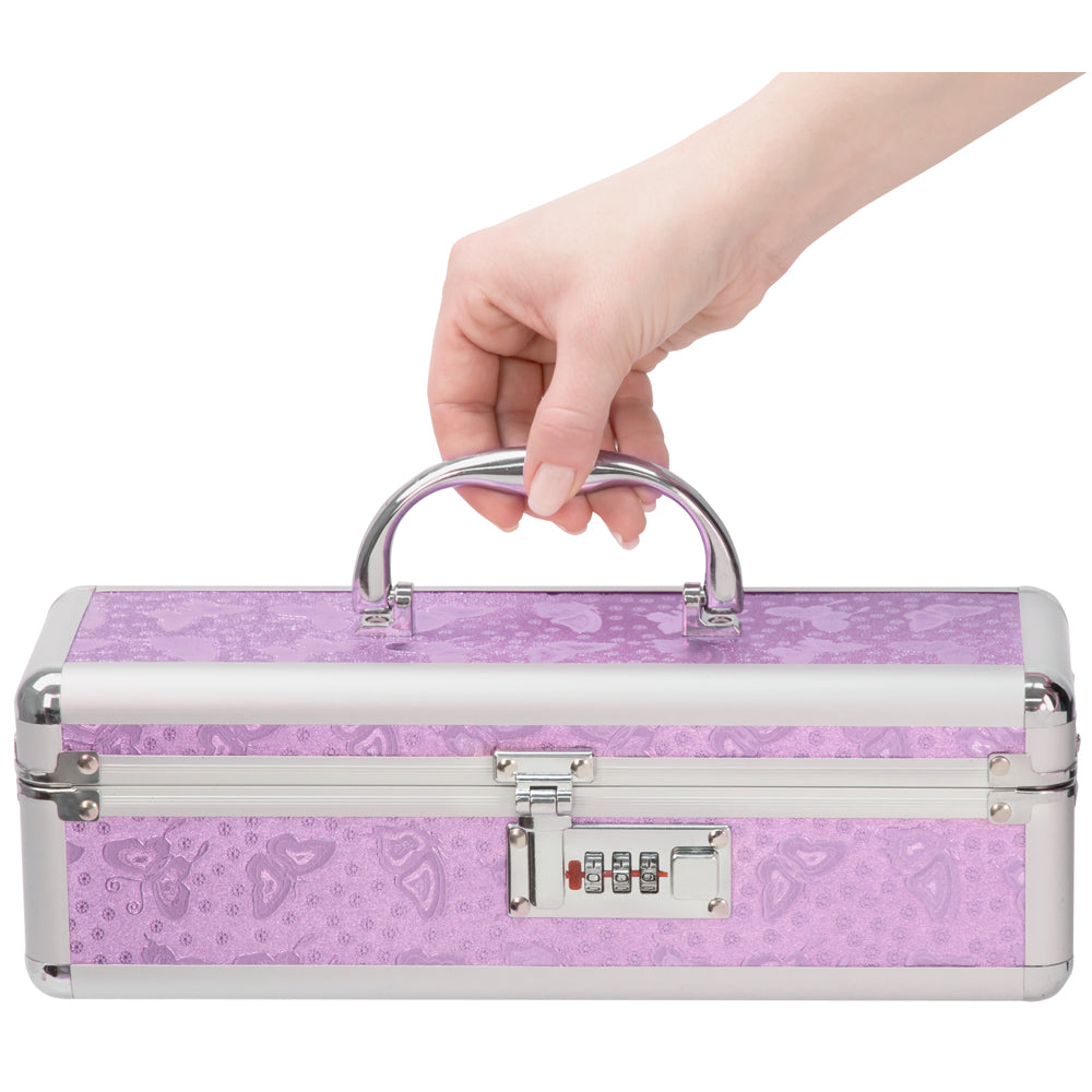 Powerbullet Lockable Medium Vibrator Case Purple | 677613099150 | Available at EroticWarehouse.com