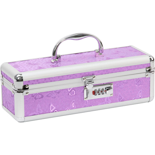 Powerbullet Lockable Medium Vibrator Case Purple | 677613099150 | Available at EroticWarehouse.com
