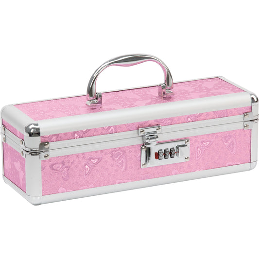 Powerbullet Lockable Medium Vibrator Case Pink | 677613099167 | Available at EroticWarehouse.com