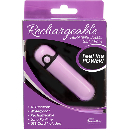 Powerbullet Simple & True 3.5'' Bulllet 10 Function Purple | 677613561534 | Available at EroticWarehouse.com