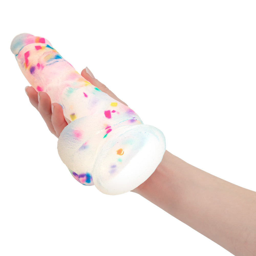 Addiction Party Marty 7.5'' Frost And Confetti With Bonus Bullet | 677613875372 | Available at EroticWarehouse.com