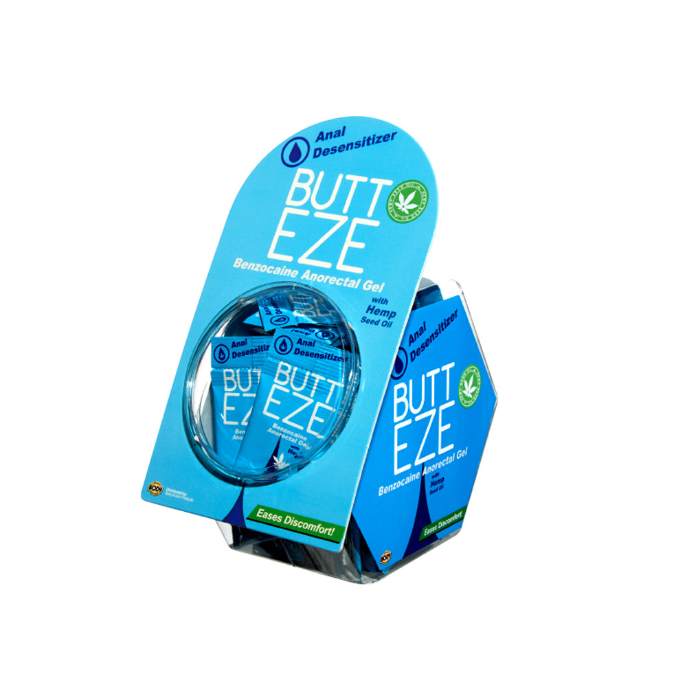 Butt Eze Sample Packet 50Ct Fishbowl | 679359001121 | Available at EroticWarehouse.com