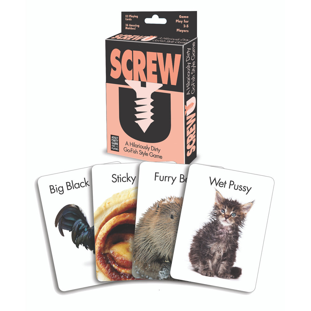 Screw U Go-Fish Style Card Game | 685634102452 | Available at EroticWarehouse.com