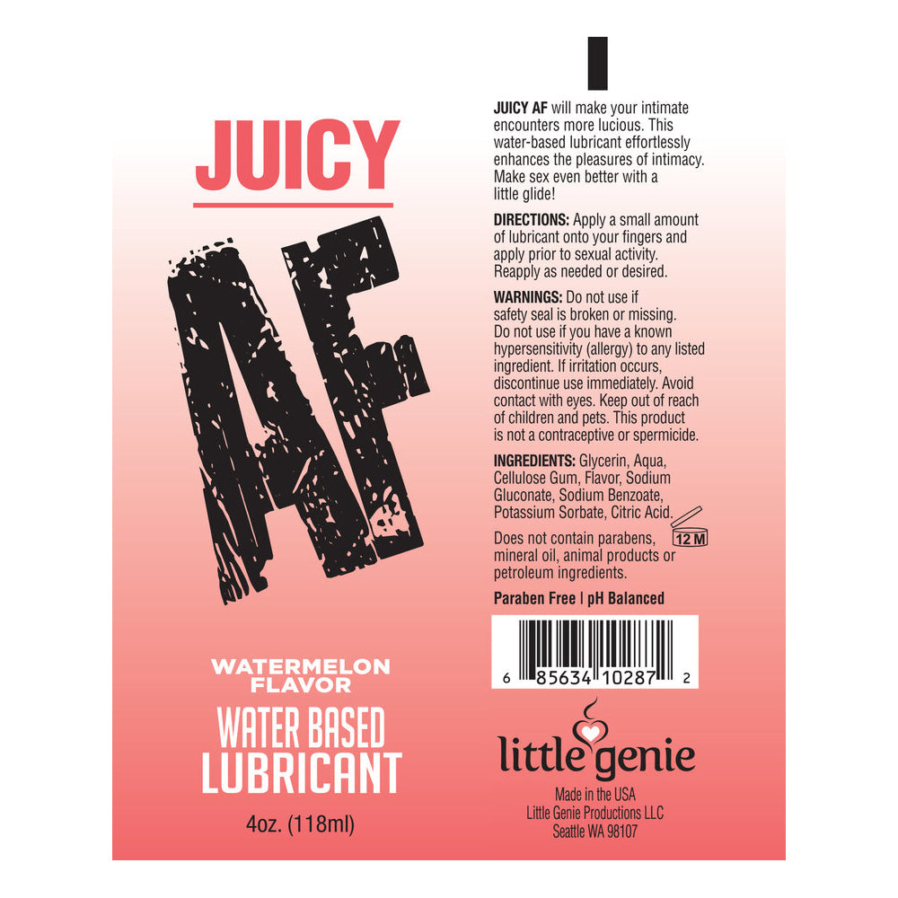 Af Lube Watermelon 4 oz. | 685634102872 | Available at EroticWarehouse.com