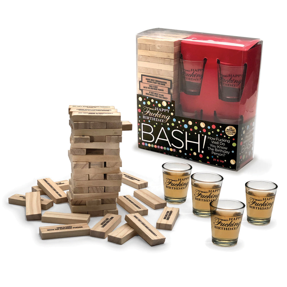 Happy Fucking Birthday Bash Drinking Game | 685634103299 | Available at EroticWarehouse.com