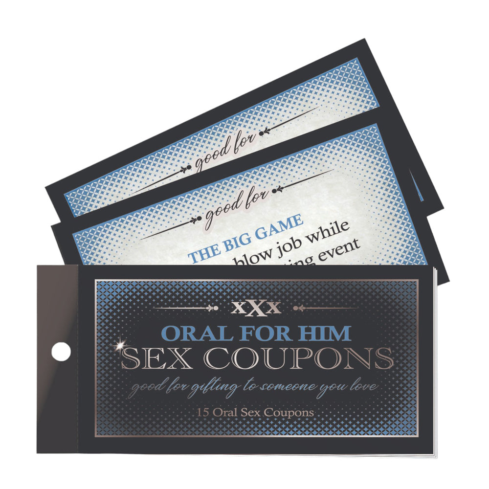 Oral Adventures For Him Sex Coupons | 685634104012 | Available at EroticWarehouse.com