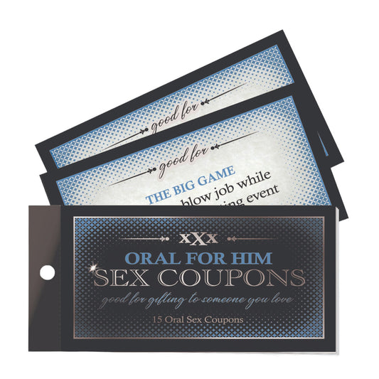 Oral Adventures For Him Sex Coupons | 685634104012 | Available at EroticWarehouse.com
