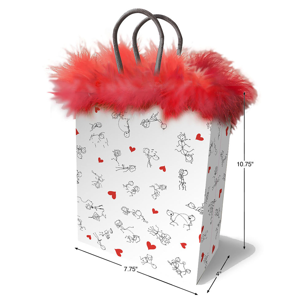 Stick Figures Gift Bag | 685634104043 | Available at EroticWarehouse.com