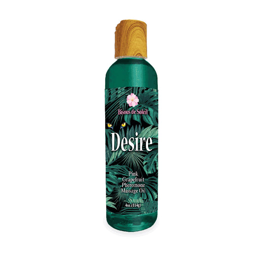 Desire Pheromone Massage Oil Pink Grapefruit 4 oz. | 685634111263 | Available at EroticWarehouse.com