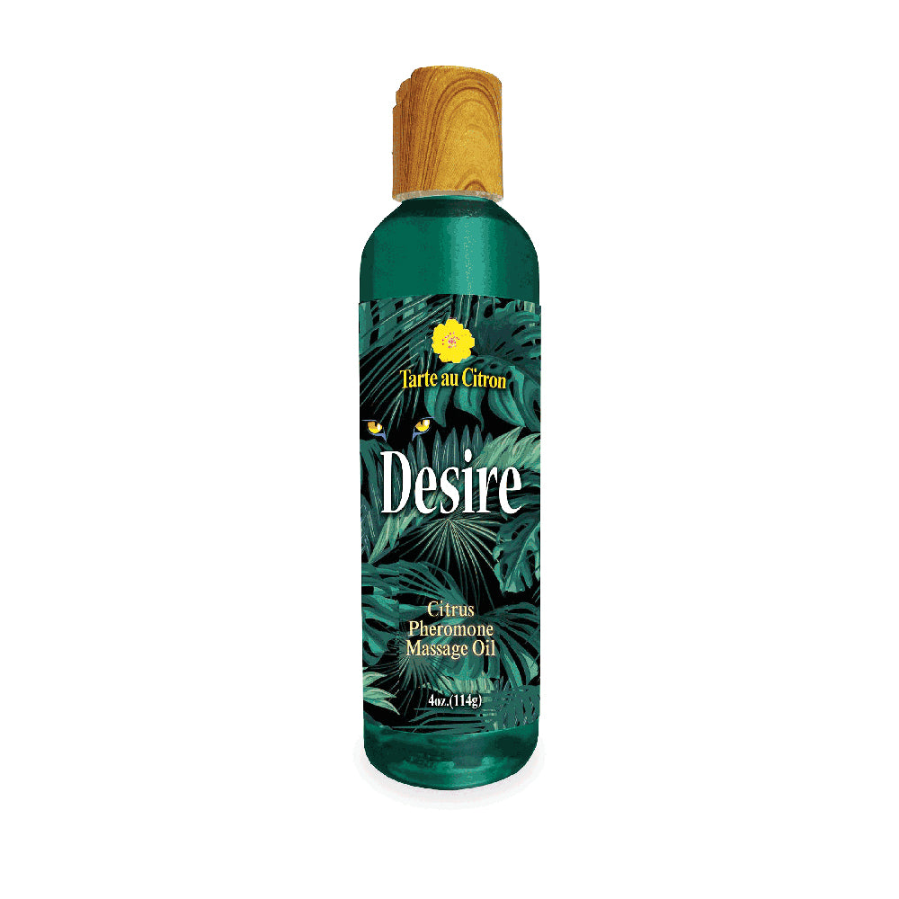 Desire Pheromone Massage Oil Citrus 4 oz. | 685634111294 | Available at EroticWarehouse.com