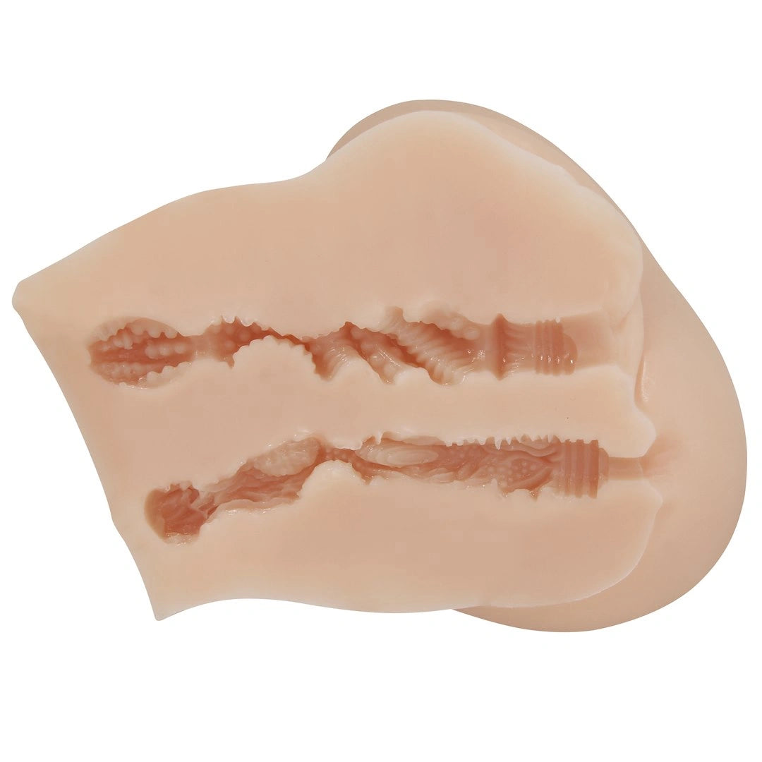 Luna Realistic Vagina and Ass Vibrating Stroker - Light | 6959532329247 | Available at EroticWarehouse.com