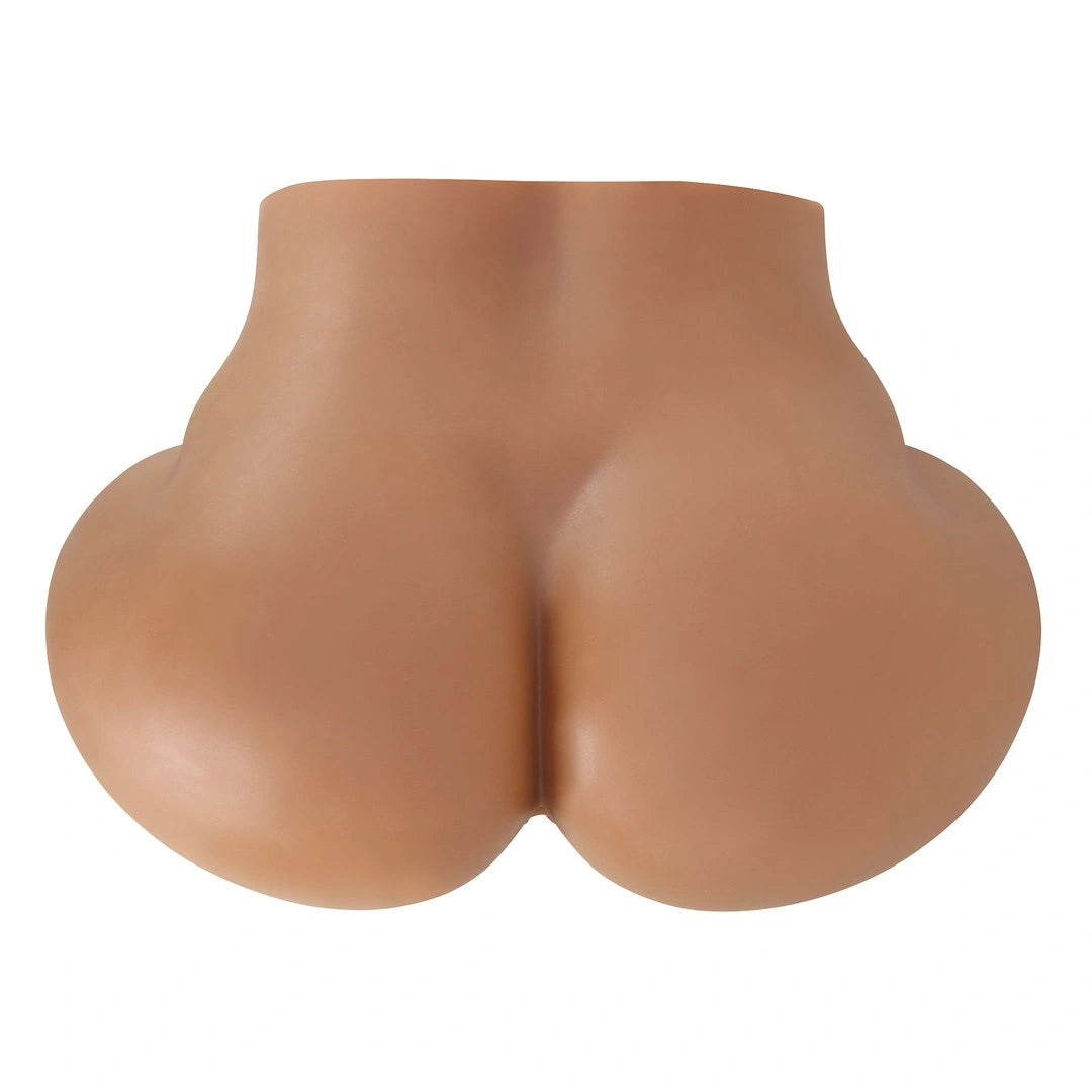 Luna Realistic Vagina and Ass Vibrating Stroker - Tan | 6959532360196 | Available at EroticWarehouse.com