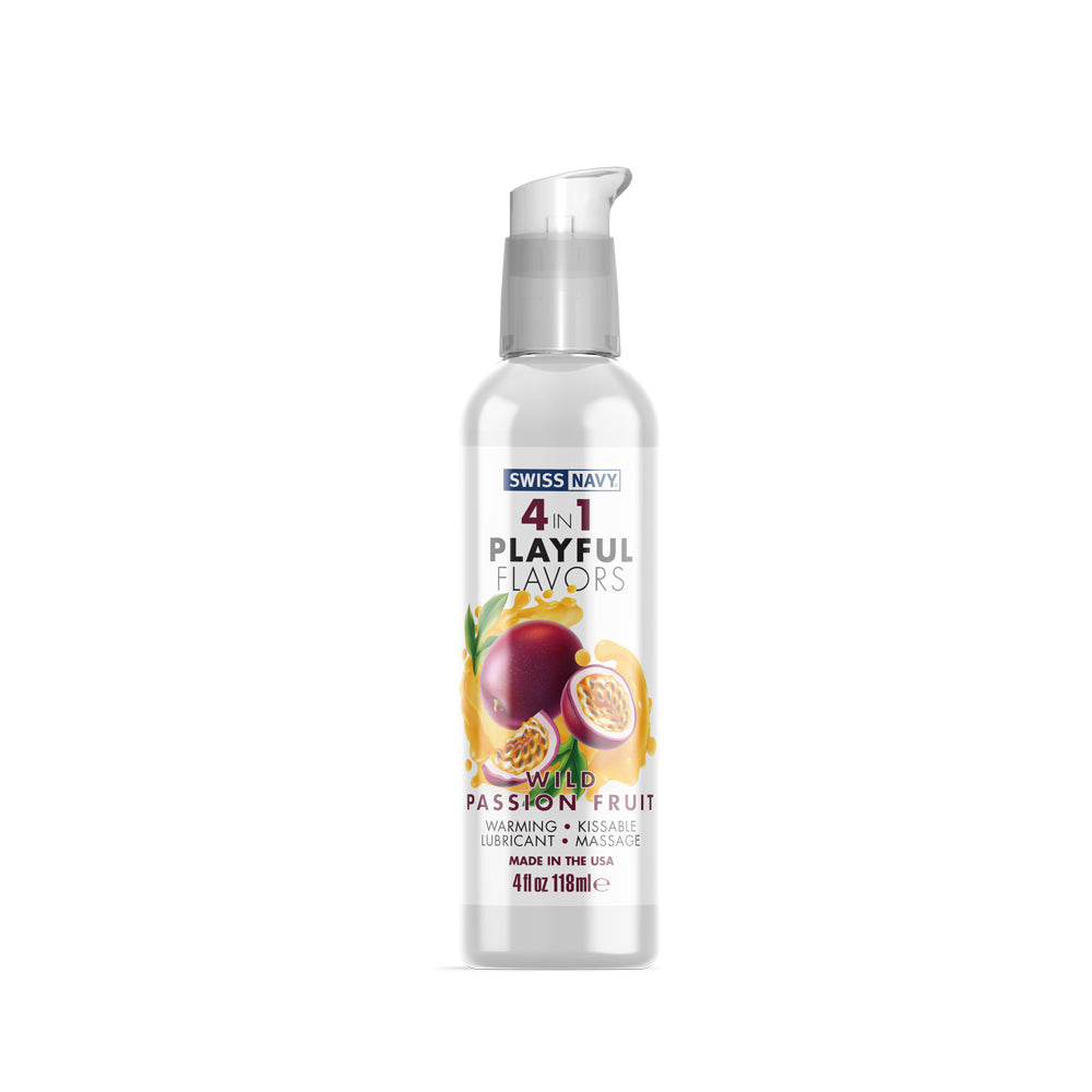 Swiss Navy 4 In 1 Wild Passion Fruit 4 oz. | 699439005573 | Available at EroticWarehouse.com