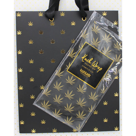 Gold/Black Gift Wrap Set | 706547505090 | Available at EroticWarehouse.com