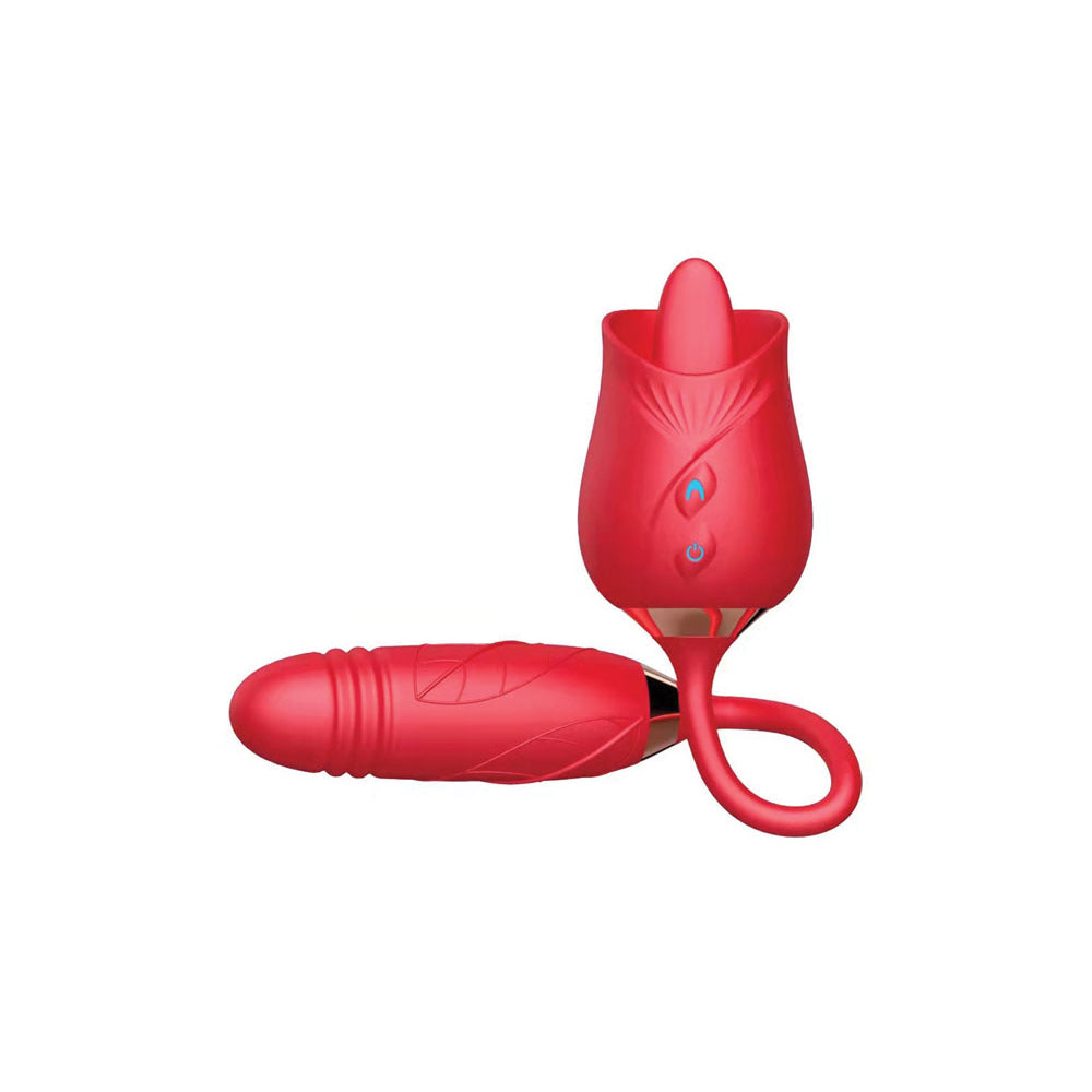 Savage Thrusting Rose Red | 707331803569 | Available at EroticWarehouse.com